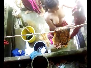 बांग्ला देसी गांव ढाका में स्नान शहर मुख्यालय (5) भारतीय देसी लड़कियों